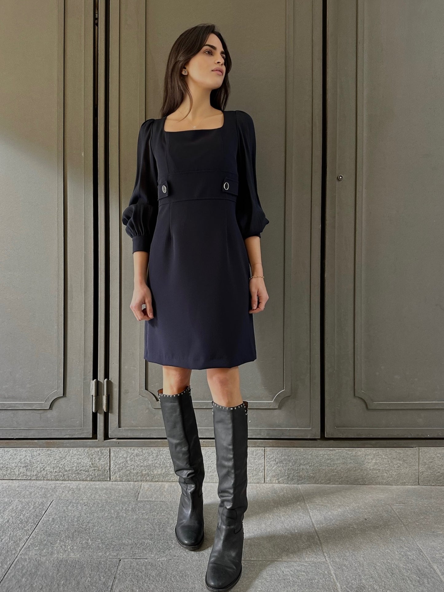 Abito manica lurex