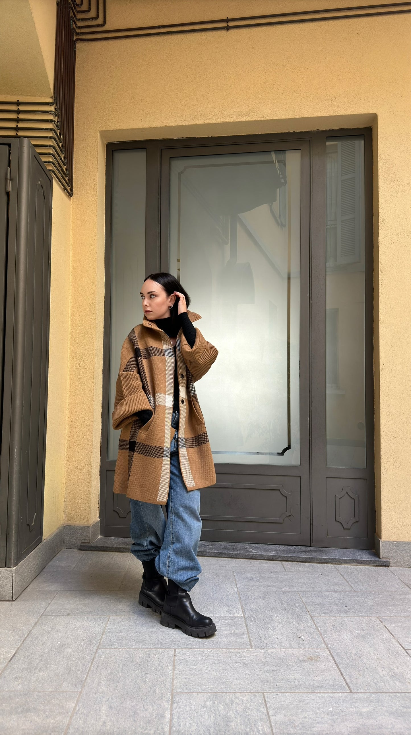 Cappotto collo alto