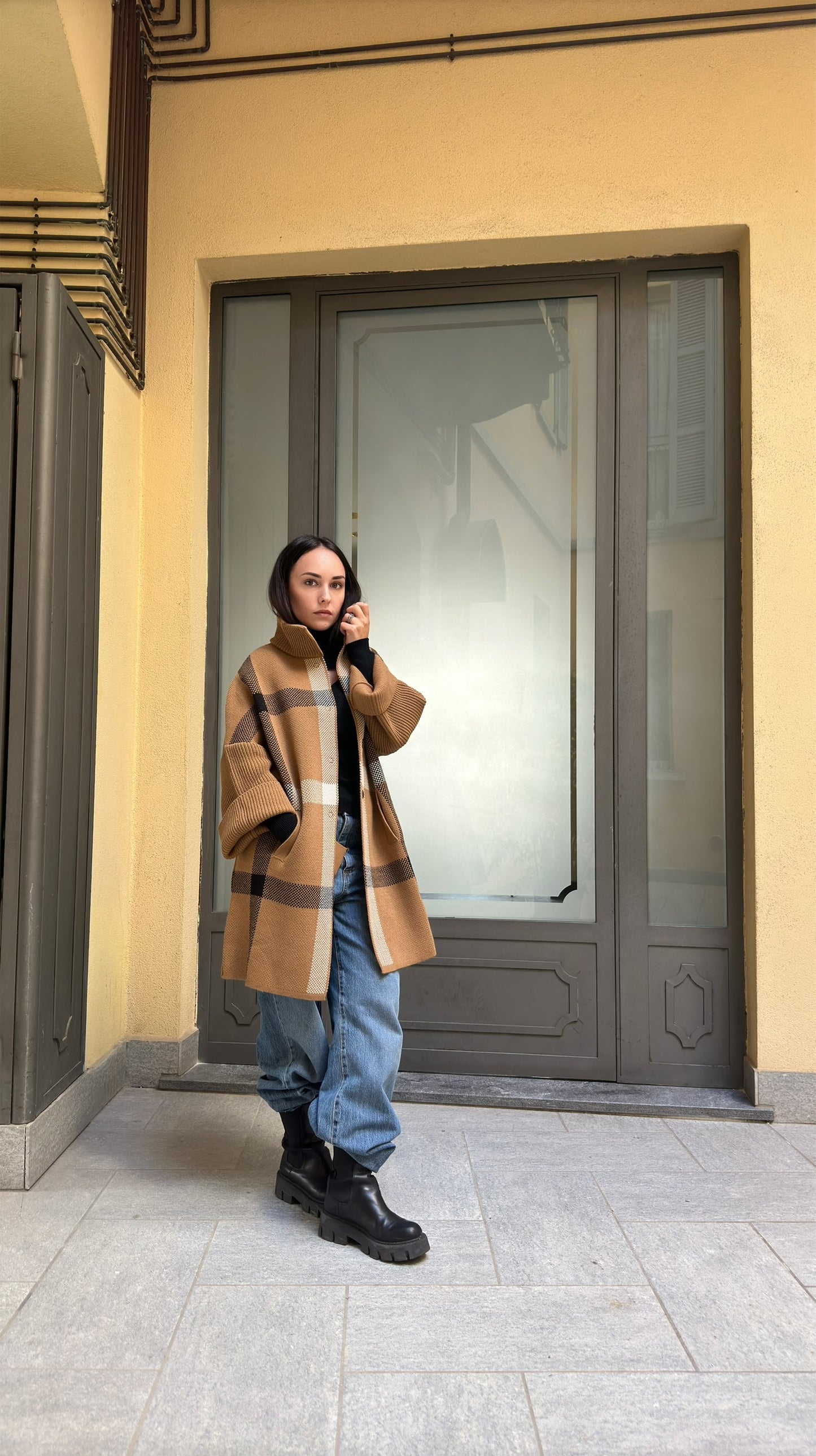 Cappotto collo alto