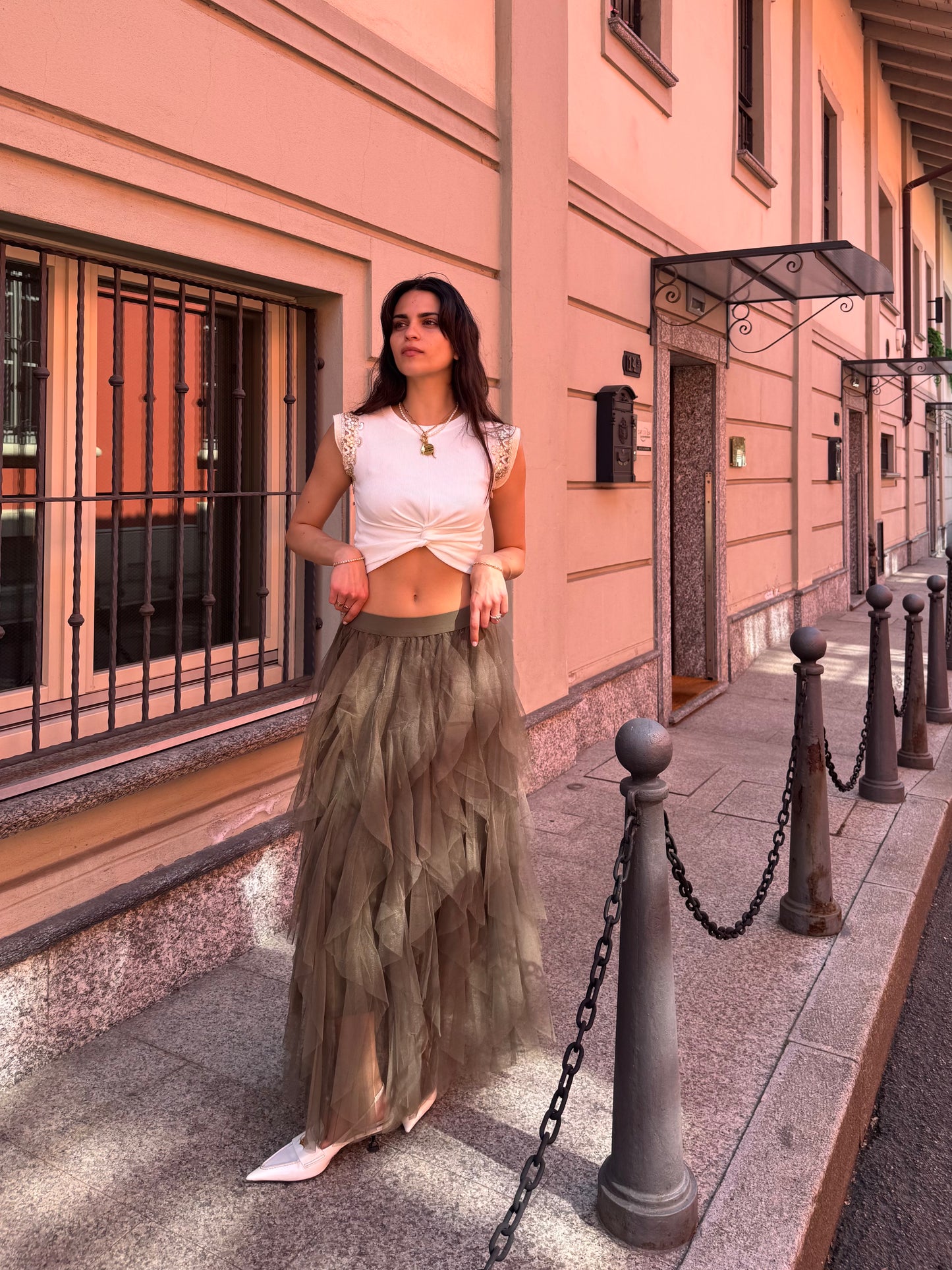 Gonna volant tulle