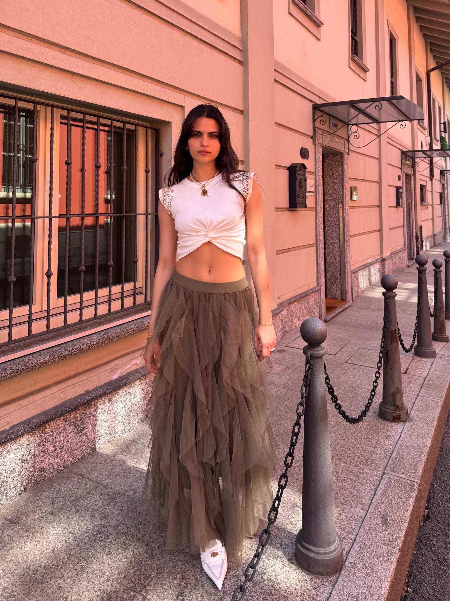 Gonna volant tulle