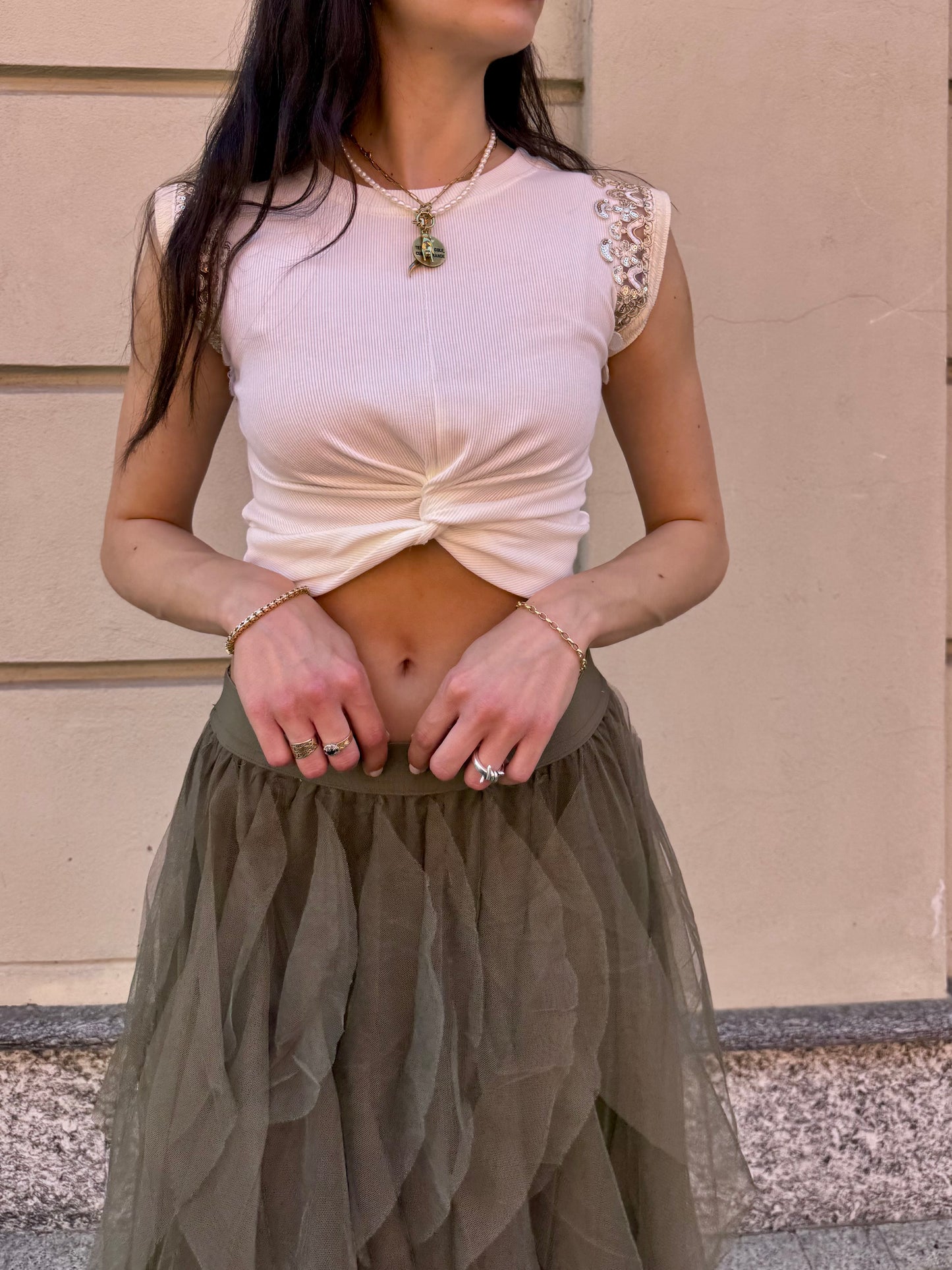 Gonna volant tulle