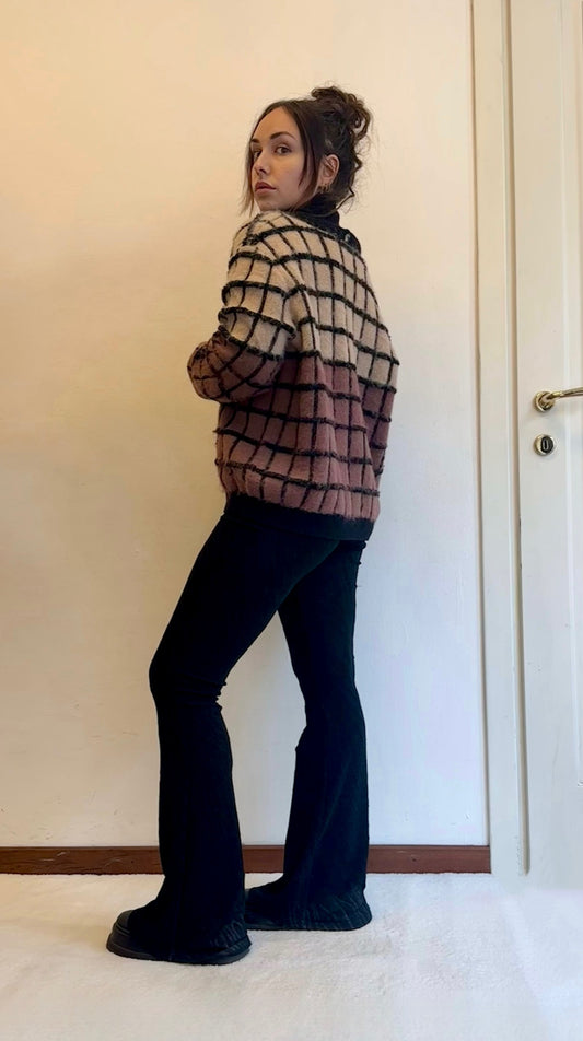 Maglia collo scialle