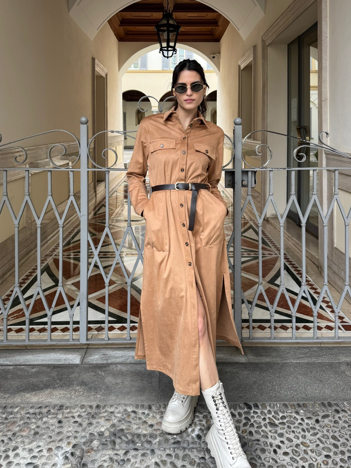 Abito suede ecologico