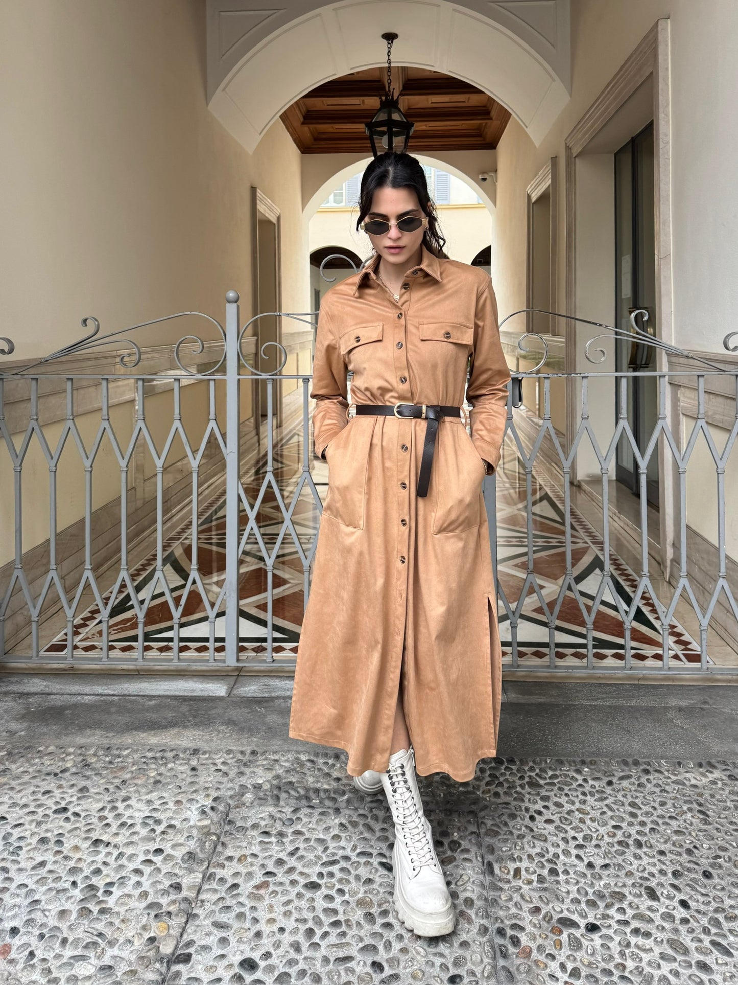 Abito suede ecologico