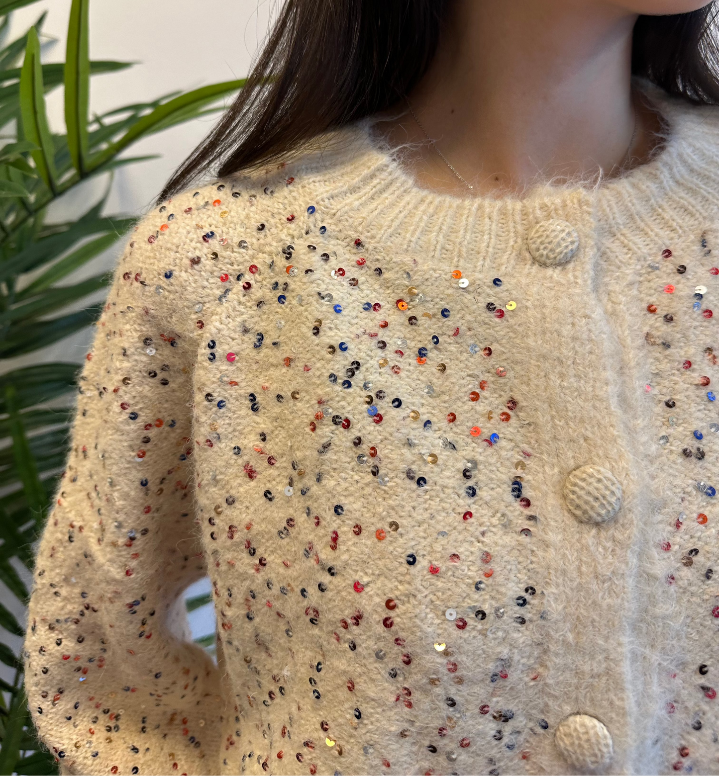 Cardigan paillettes