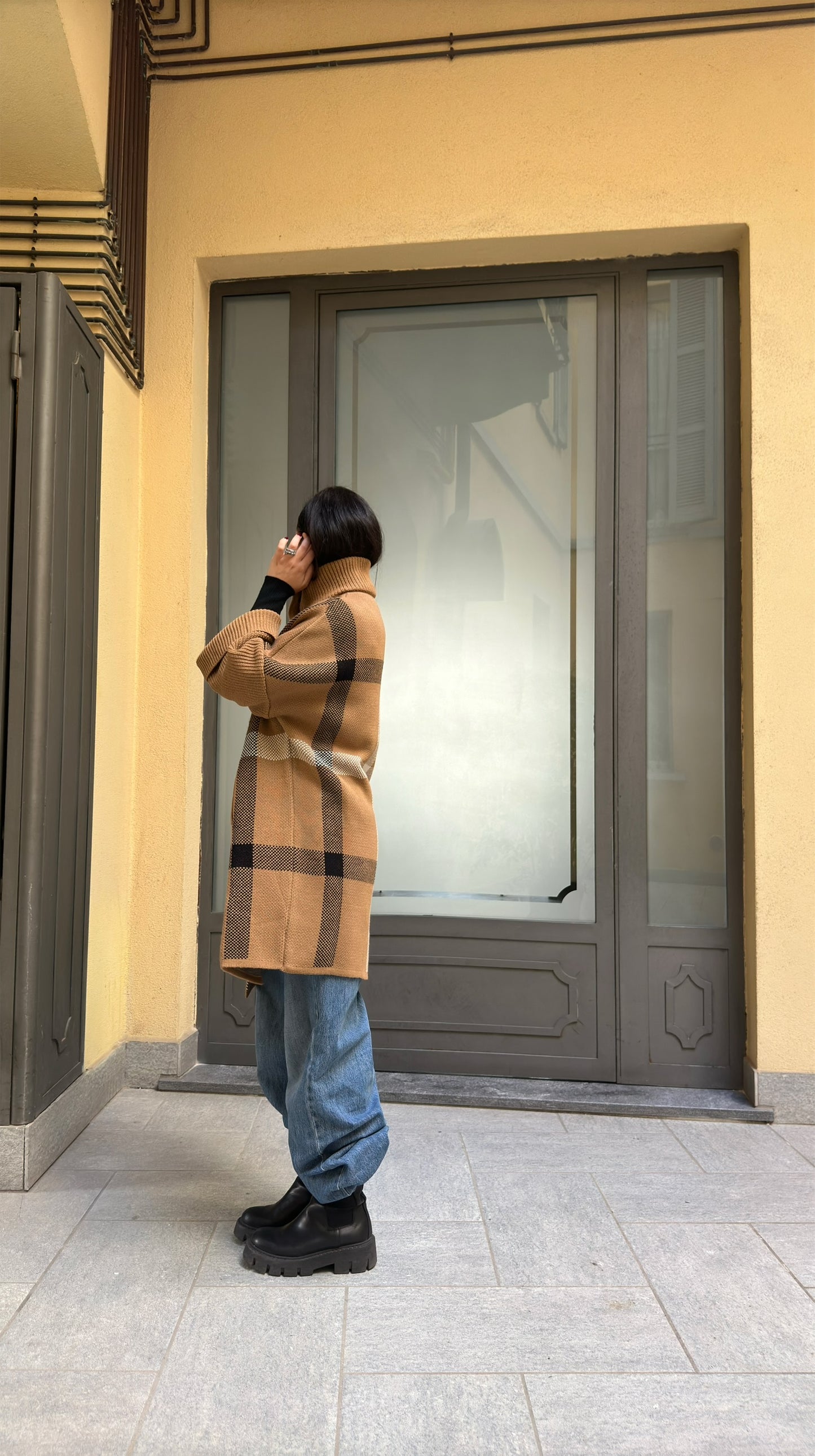 Cappotto collo alto